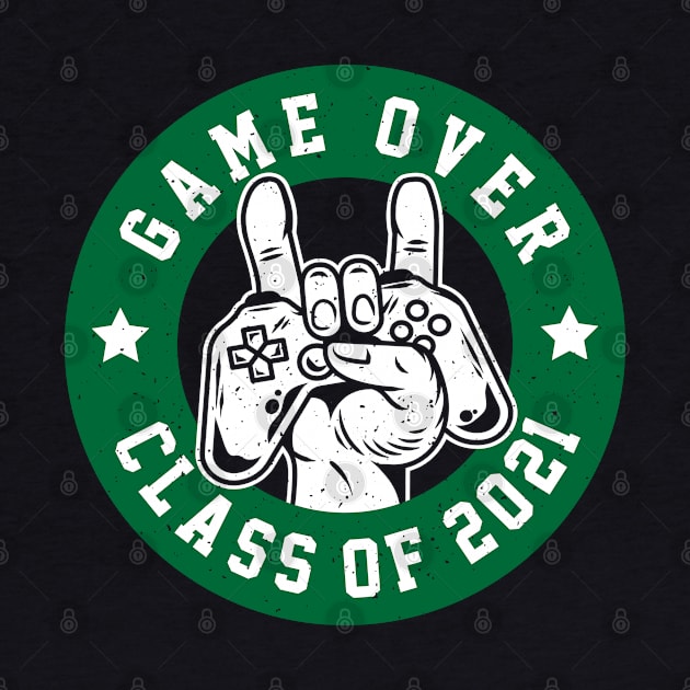 Game Over Class Of 2021 Funny Gaming Graduation Gift Gamer by Herotee